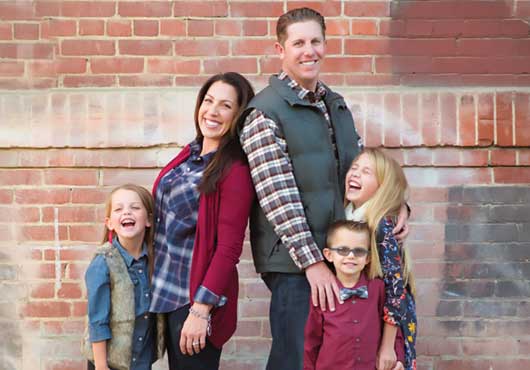 Family is important to Jesse and Alisa Emmett of Emmett Valley Construction Inc. Their children, from left, Charlotte, Jesse Jr. and Taylor. 